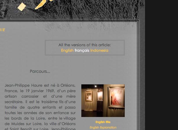 Traduction locale d'un article