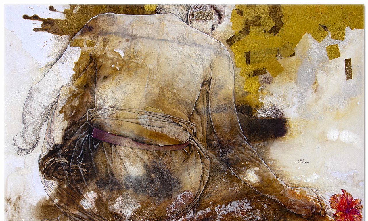 Jean-Philippe Haure, I've got Dreams to Remember, 2012, water media on (…)