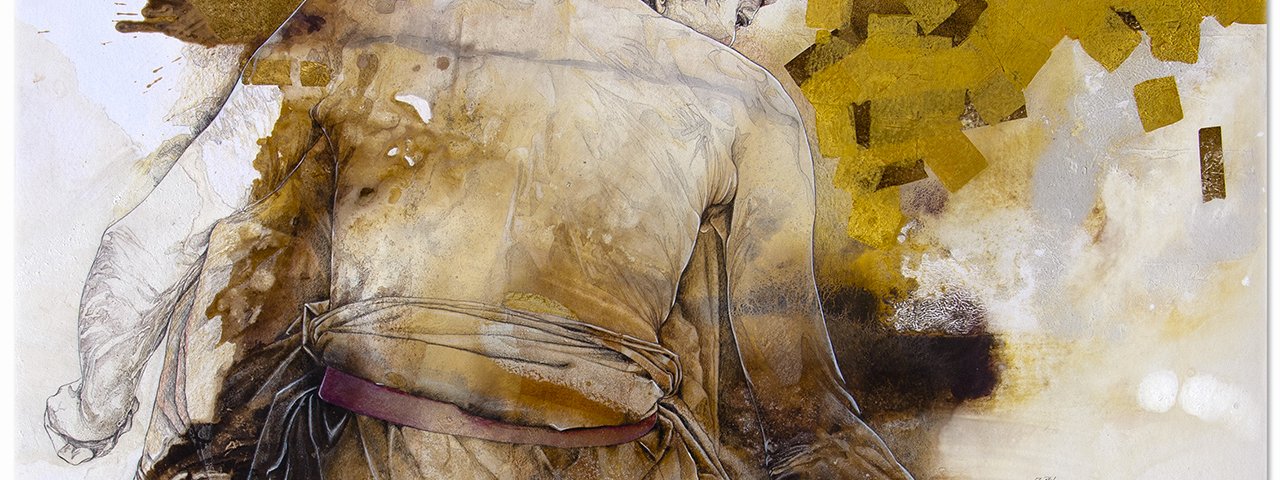 Jean-Philippe Haure, I've got Dreams to Remember, 2012, water media on (…)