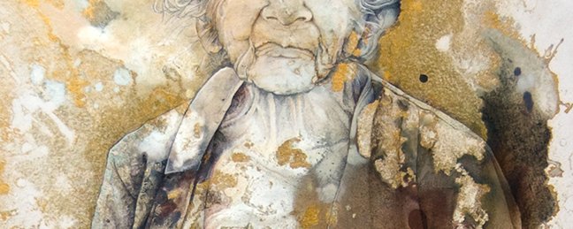 Jean-Philippe Haure, Duality XVIII, 2008, water media on paper, laid down on (…)