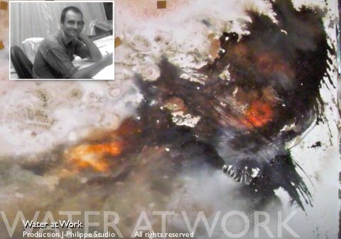 Water at work, the wash process.